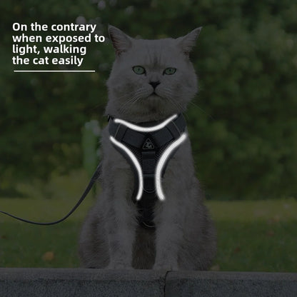 SafePaws: Reflective Escape-Proof Harness & Leash Set